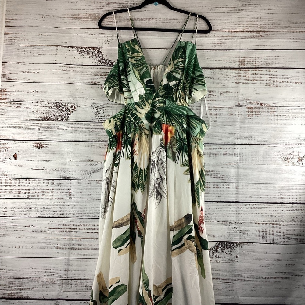 FASHION NOVA PLUS SIZE 1X‎ MAXI LONG DRESS KEY WEST PARTY VACATION BEACH NWT - Picture 5 of 16